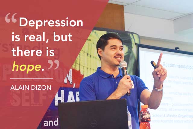 Mr. Alain Dizon talking about Understanding Depression
